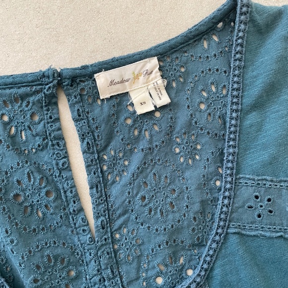 Anthropologie | Meadow Rue Embroidered Peplum Tank - Picture 3 of 5